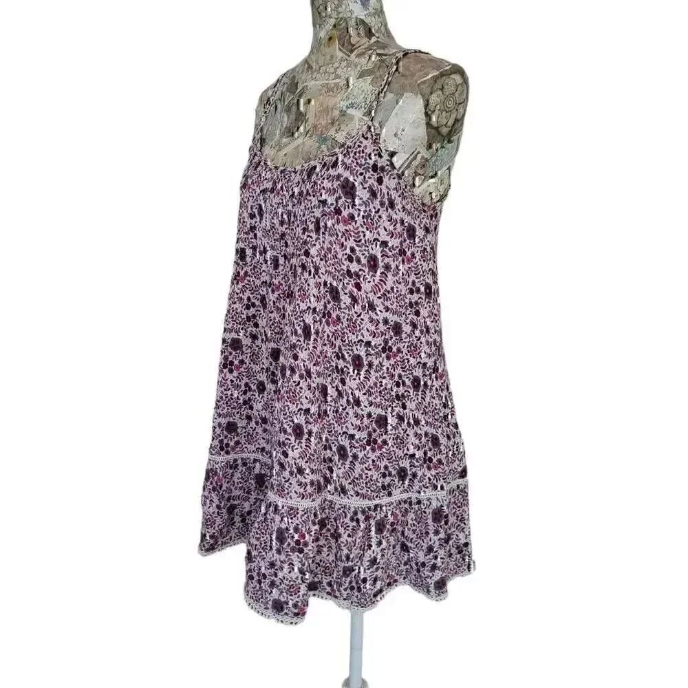 American Eagle Outfitters Short Ditsy Floral Cottagecore Casual Beach Sun Dress - Picture 6 of 13